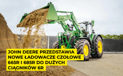 John Deere przedstawia nowe ładowacze czołowe 665R i 685R do dużych ciągników 6R